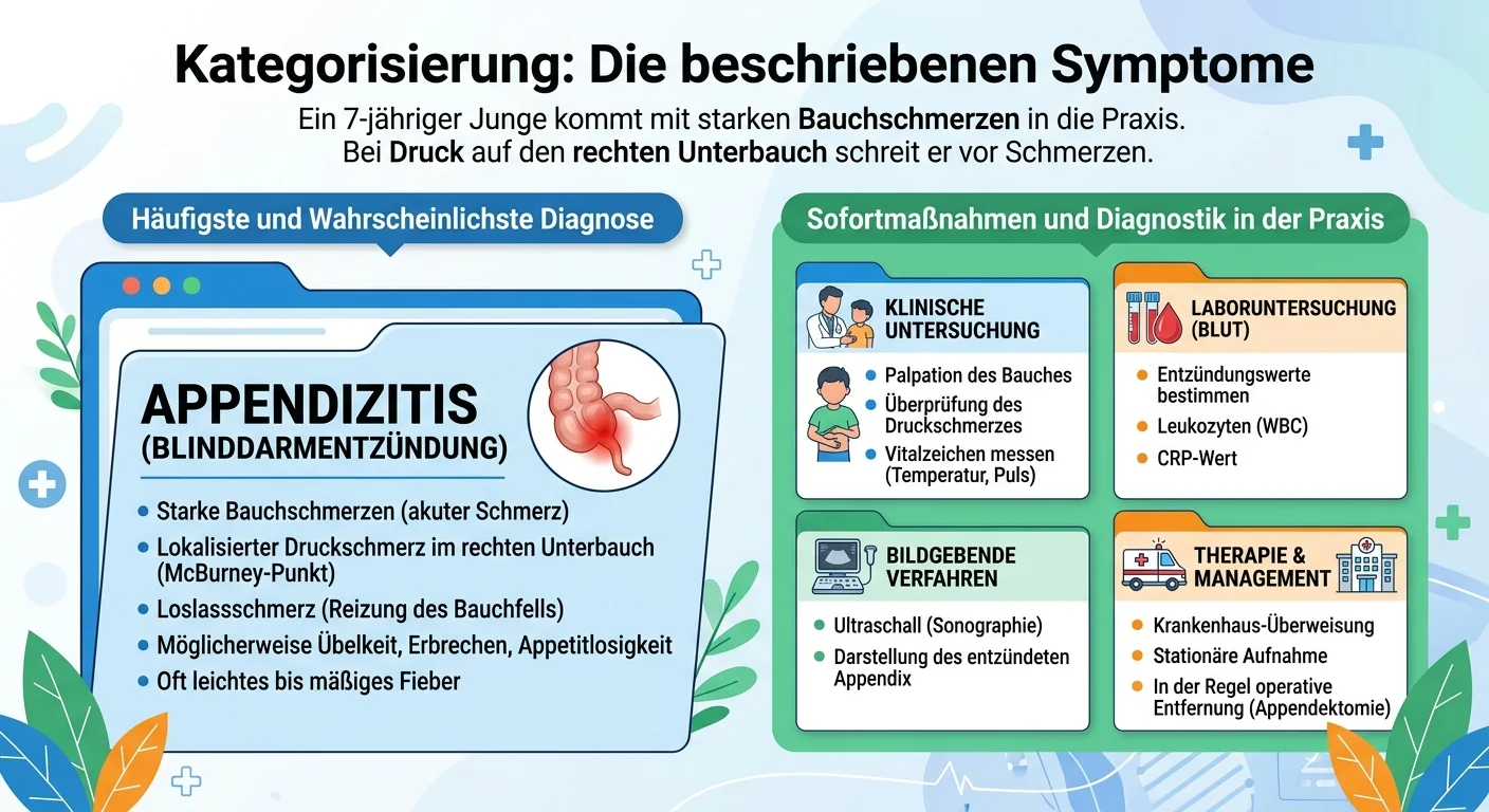 MFA: Akute Appendizitis bei Kindern – Symptome & Maßnahmen – einfach erklärt