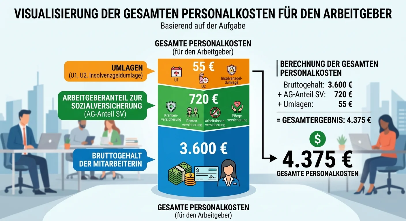 Industriekaufmann: Personalkosten berechnen – Bruttogehalt, – einfach erklärt
