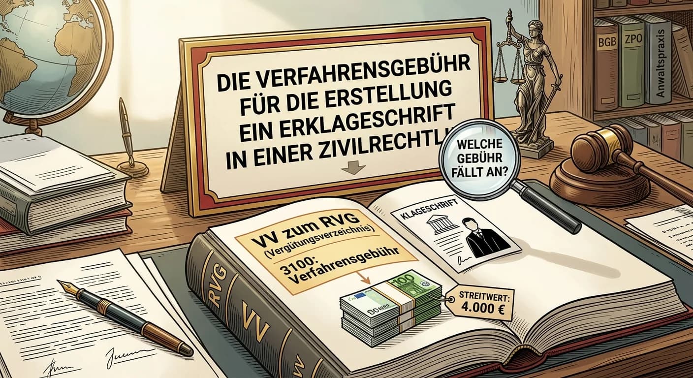 Rechtsanwaltsfachangestellte: Klageschrift Gebühr Zivilrecht – einfach erklärt