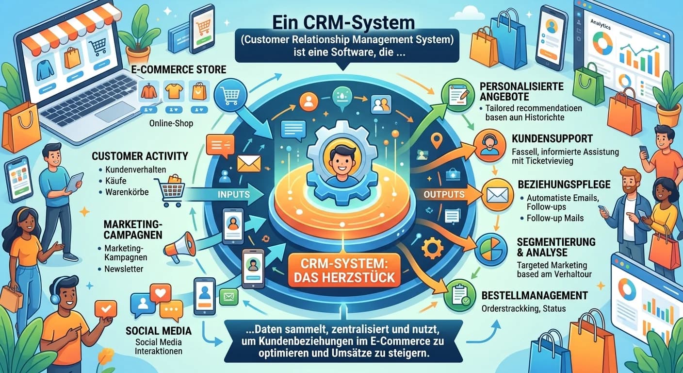 E-Commerce: CRM-Systeme und ihr Einsatz im E-Commerce – einfach erklärt