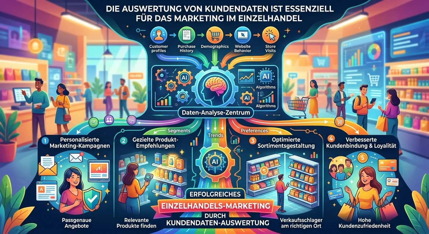 Einzelhandel: Kundendaten-Auswertung für Marketing-Erfolg essenziell – einfach erklärt