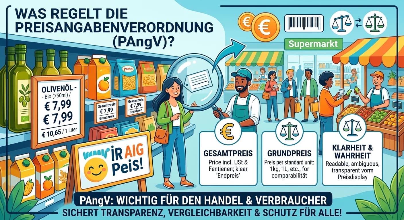 Einzelhandel: Preisangabenverordnung (PAngV) – Regeln für klare Preisauszeichnung – einfach erklärt