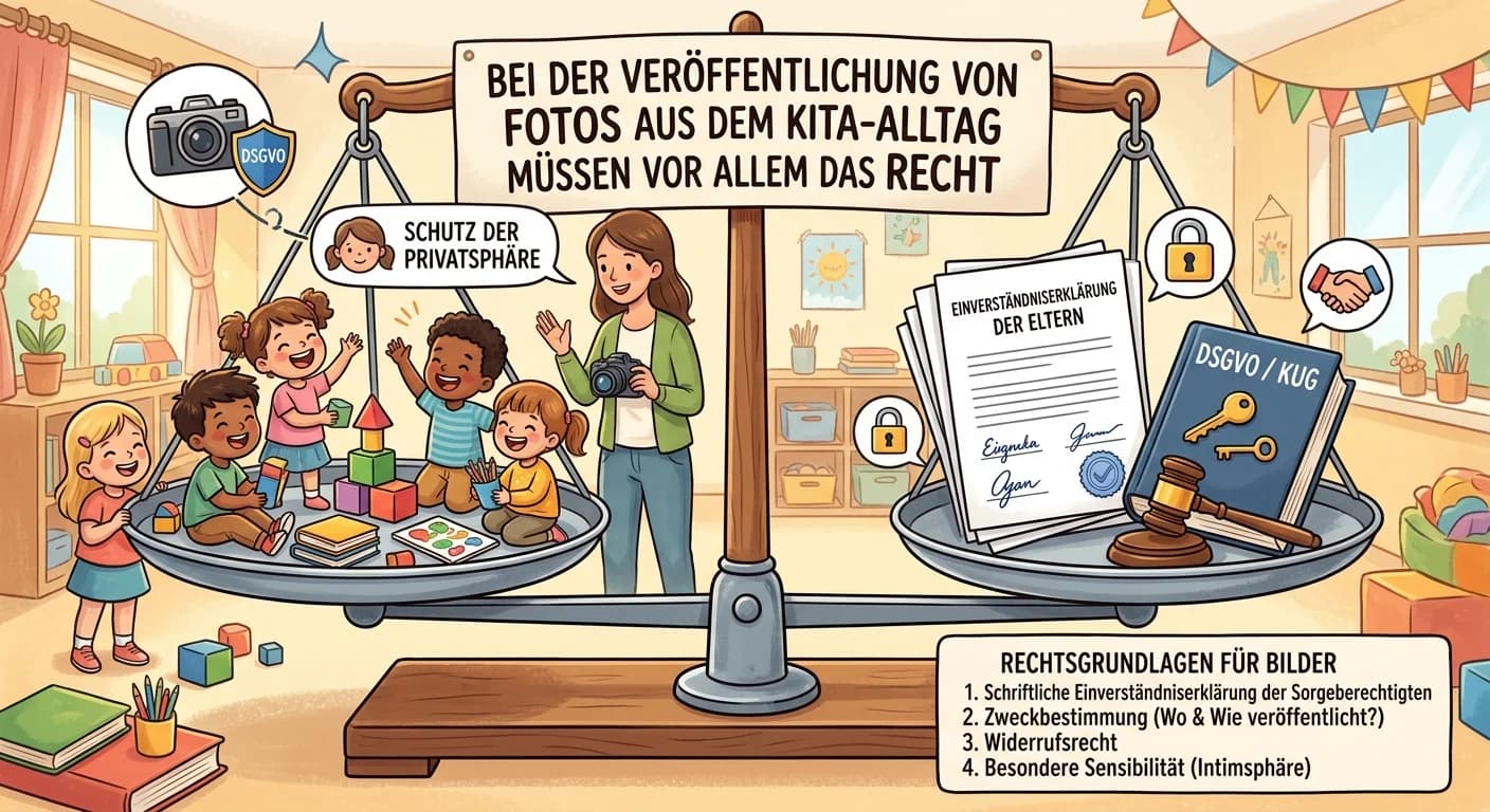 Erzieher: Fotos im Kita-Alltag veröffentlichen – Recht am eigenen Bild & DSGVO – einfach erklärt