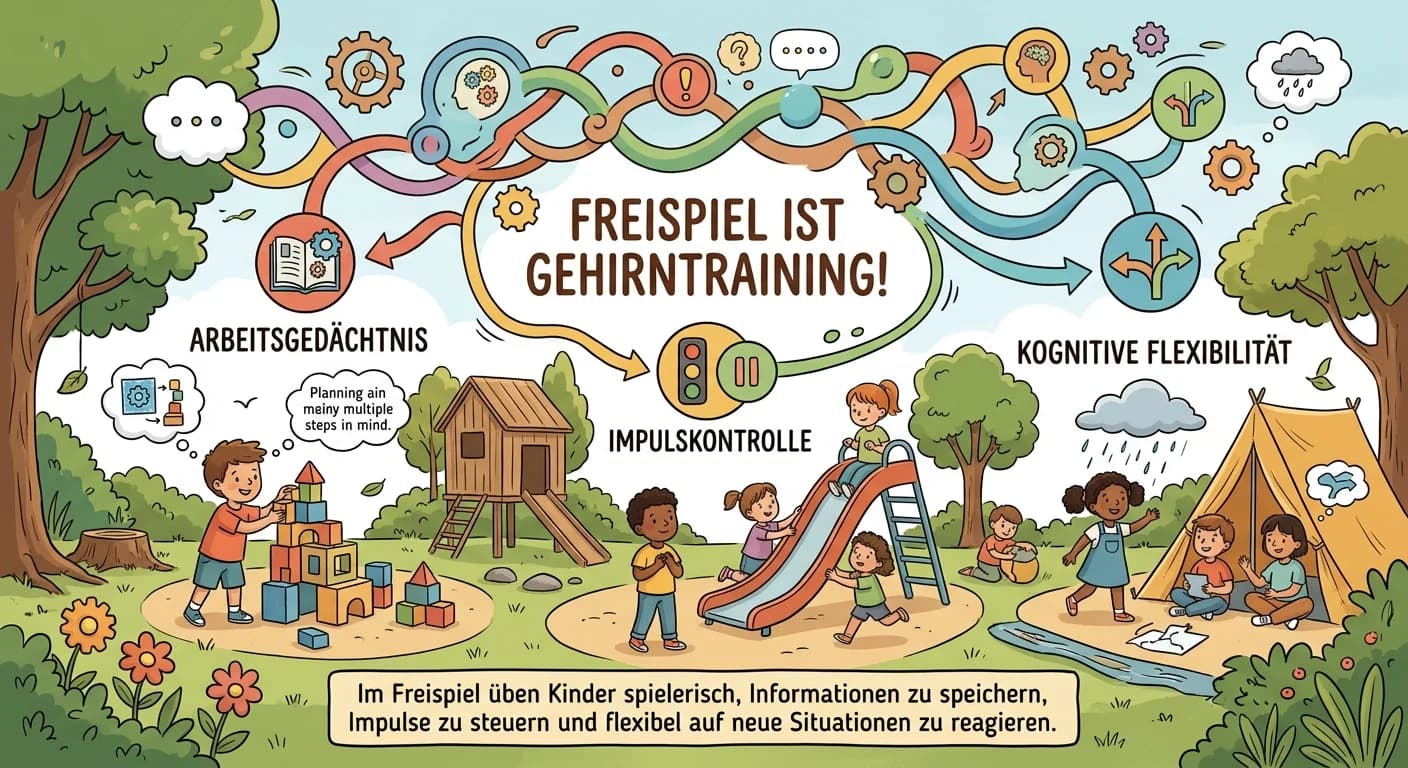 Erzieher: Freispiel und exekutive Funktionen – Arbeitsgedächtnis, Impulskontrolle – einfach erklärt