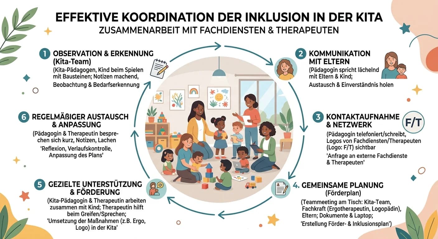 Erzieher: Inklusion in der Kita: Koordination mit Fachdiensten und Therapeuten – einfach erklärt