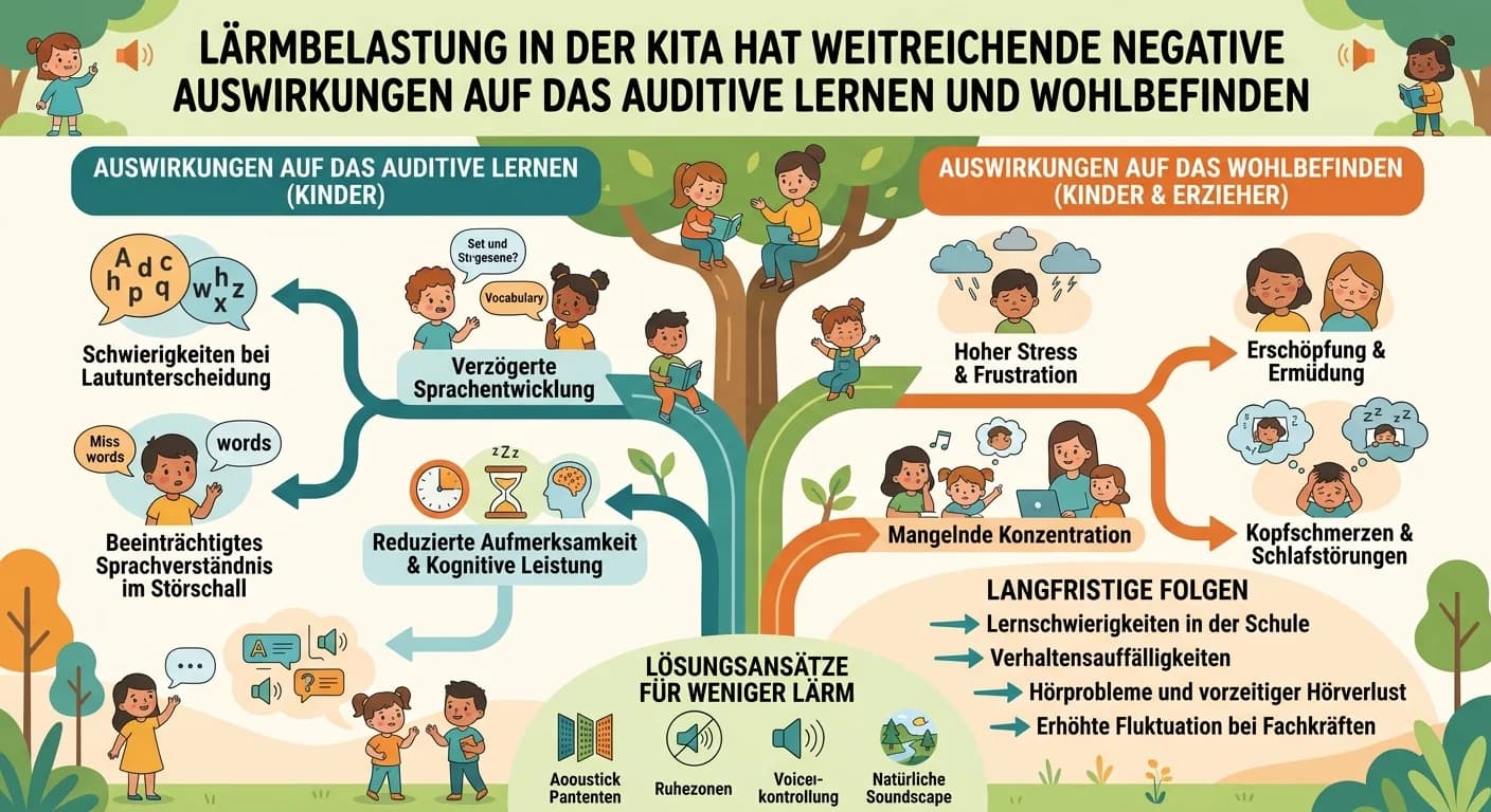 Erzieher: Lärmbelastung in der Kita – Auswirkungen auf Lernen und Wohlbefinden – einfach erklärt