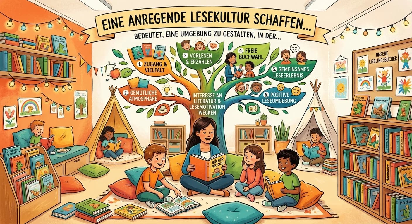 Erzieher: Lesekultur gestalten, Interesse an Literatur und Lesemotivation wecken – einfach erklärt