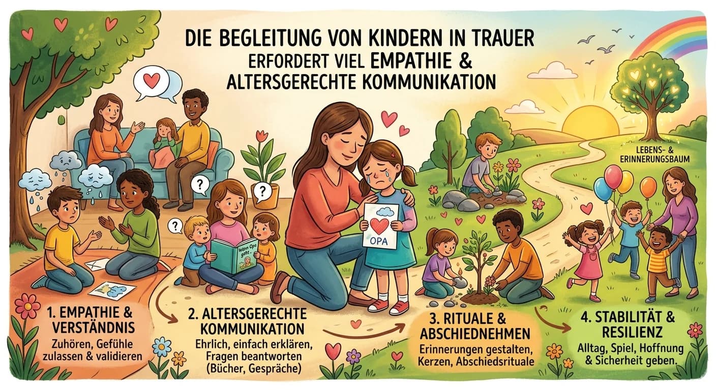 Erzieher: Pädagogische Begleitung von Kindern bei Tod und Trauer in der Familie – einfach erklärt