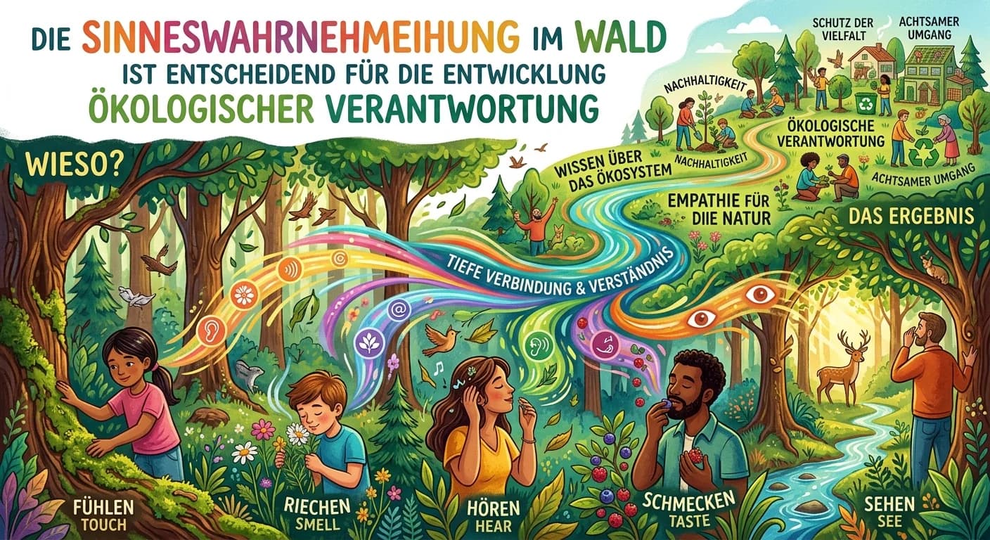 Erzieher: Sinneswahrnehmung im Wald: Ökologische Verantwortung entwickeln – einfach erklärt
