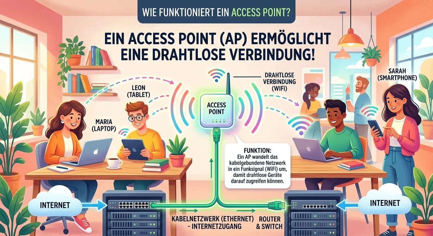Fachinformatiker: Access Point (AP) – einfach erklärt