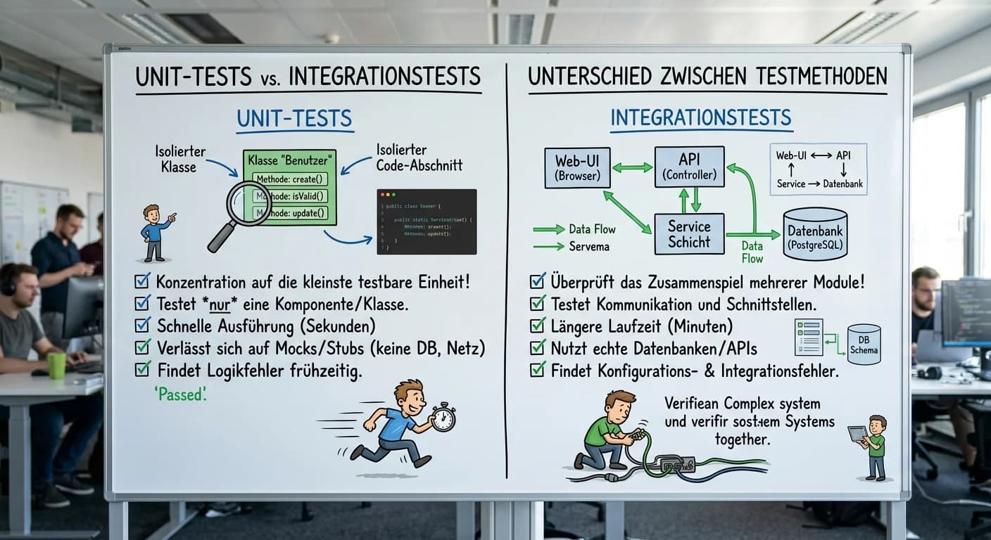 Fachinformatiker: Unit-Tests vs. Integrationstests – einfach erklärt