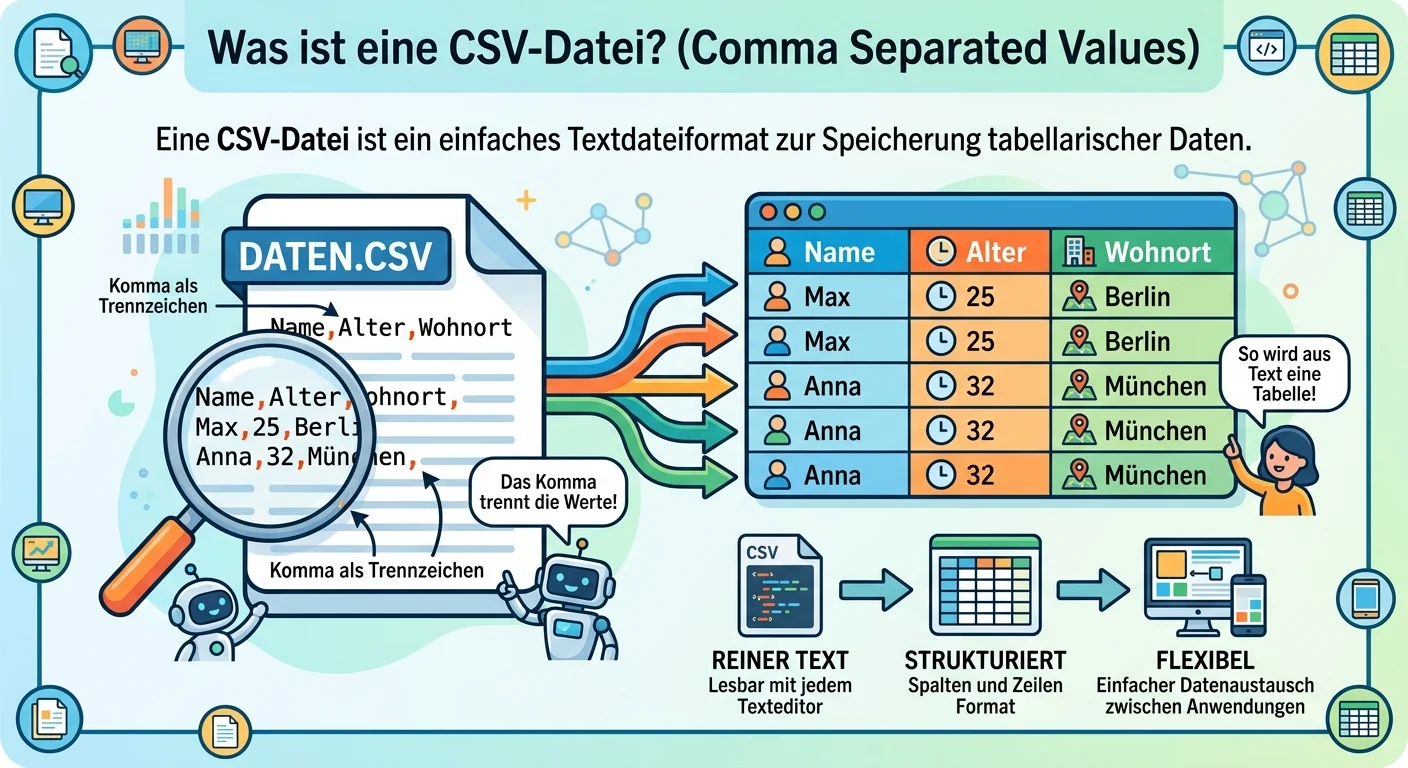 Fachinformatiker: CSV-Datei: Tabellarische Daten speichern – einfach erklärt