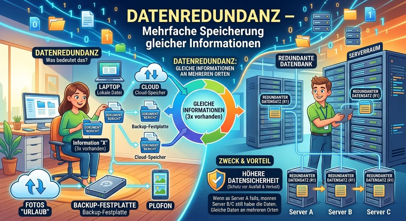 Fachinformatiker: Datenredundanz – einfach erklärt