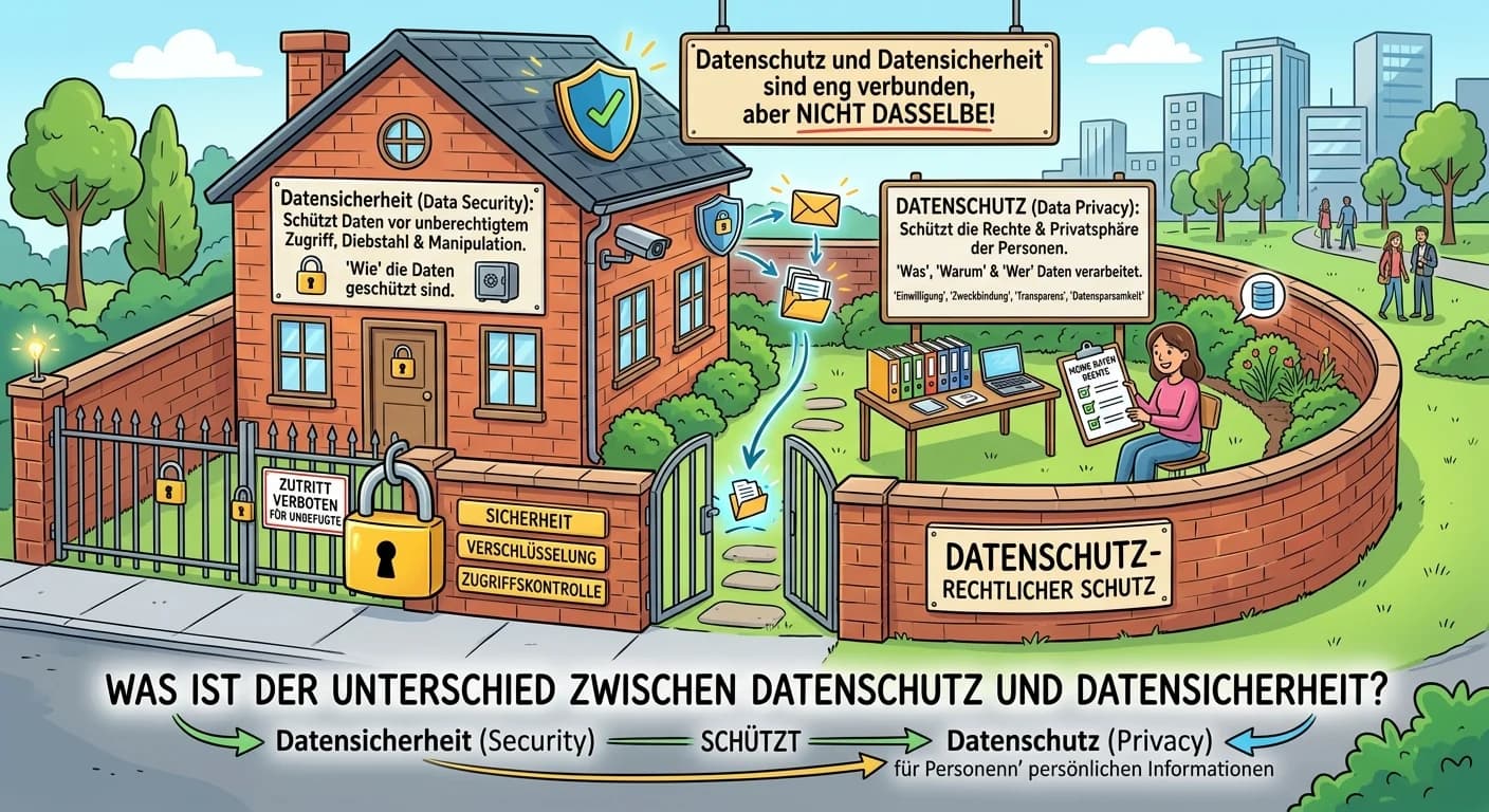 Fachinformatiker: Datenschutz vs. Datensicherheit – einfach erklärt
