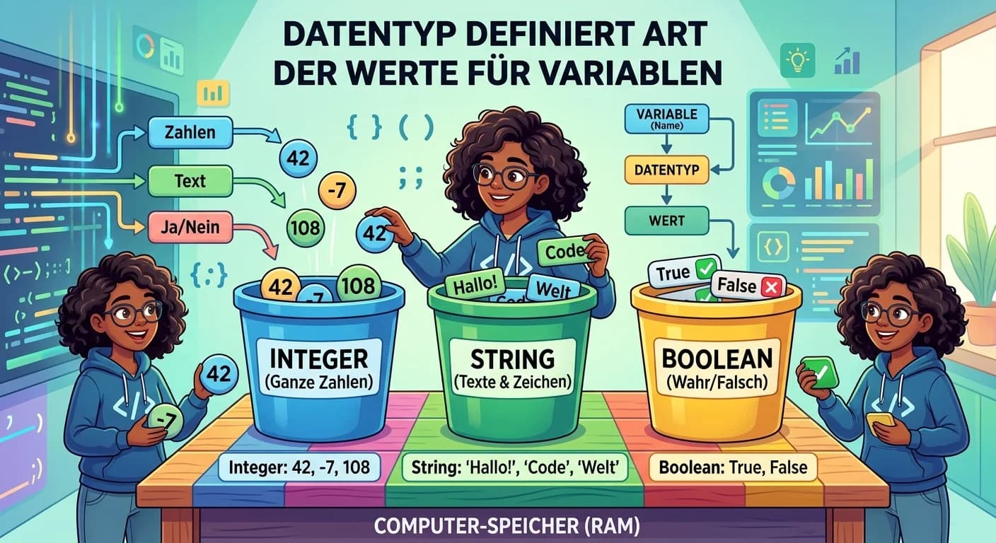 Fachinformatiker: Datentyp (Integer, String, Boolean) – einfach erklärt