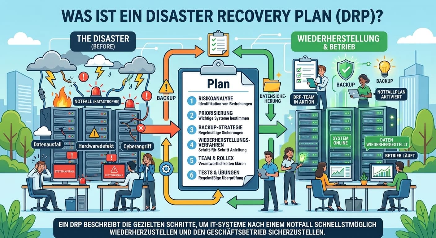 Fachinformatiker: Disaster Recovery Plan (DRP) – einfach erklärt