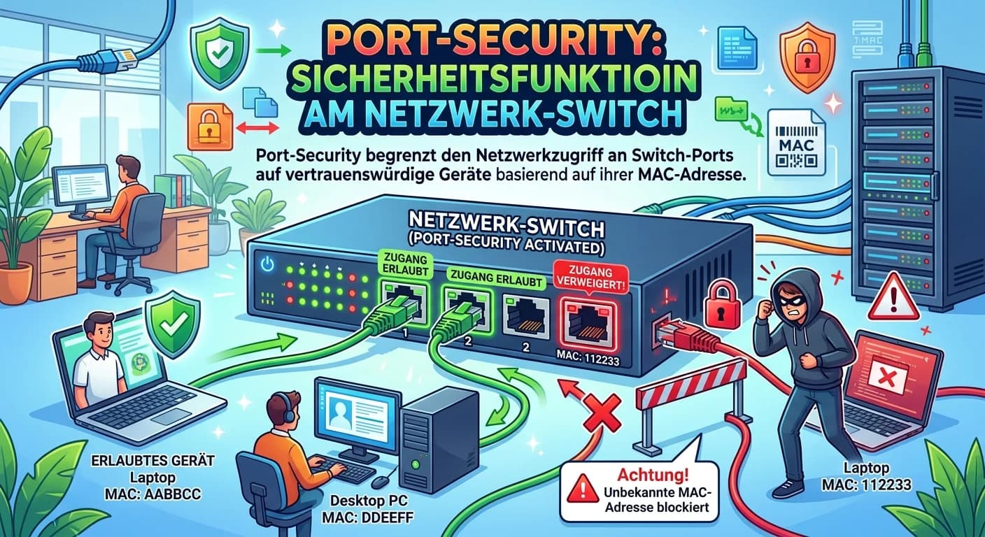 Fachinformatiker: Port-Security am Netzwerk-Switch – einfach erklärt