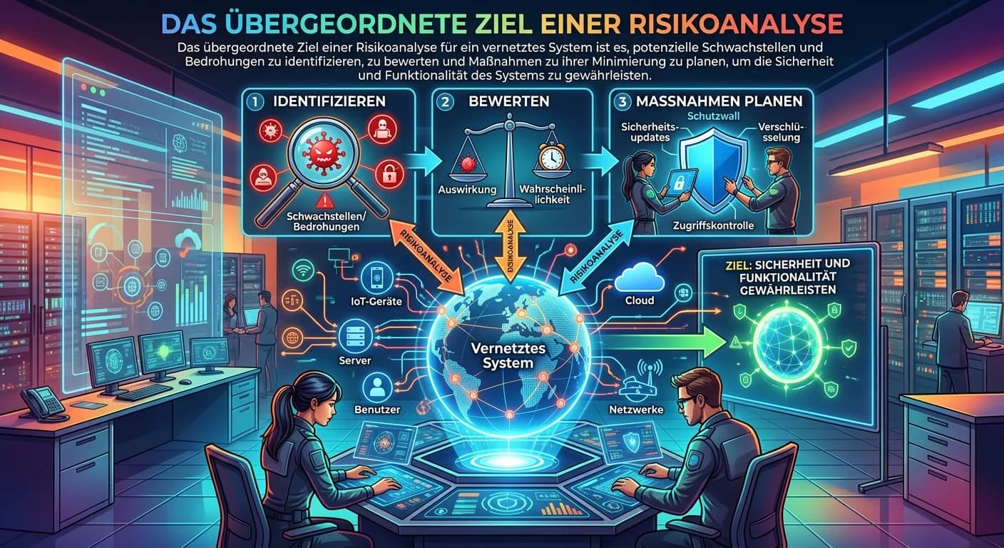 Fachinformatiker: Ziel der Risikoanalyse für vernetzte Systeme – einfach erklärt
