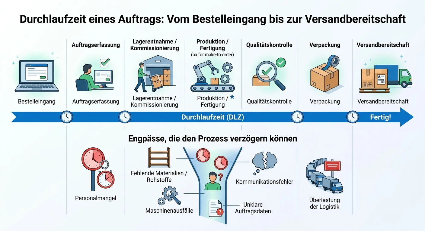 Lagerlogistik: Durchlaufzeit berechnen, Engpässe identifizieren – einfach erklärt
