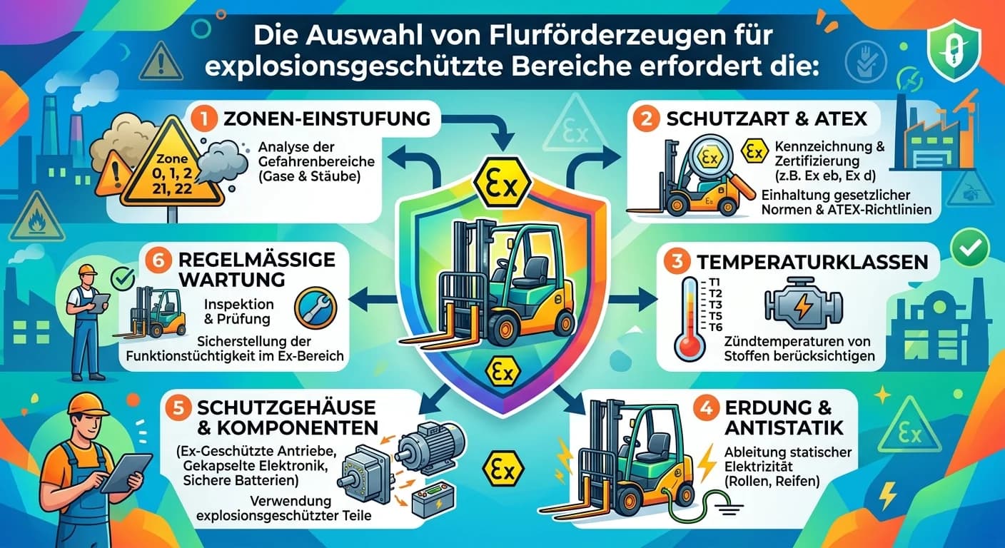 Lagerlogistik: Flurförderzeuge Ex-Bereich: Auswahlkriterien ATEX – einfach erklärt