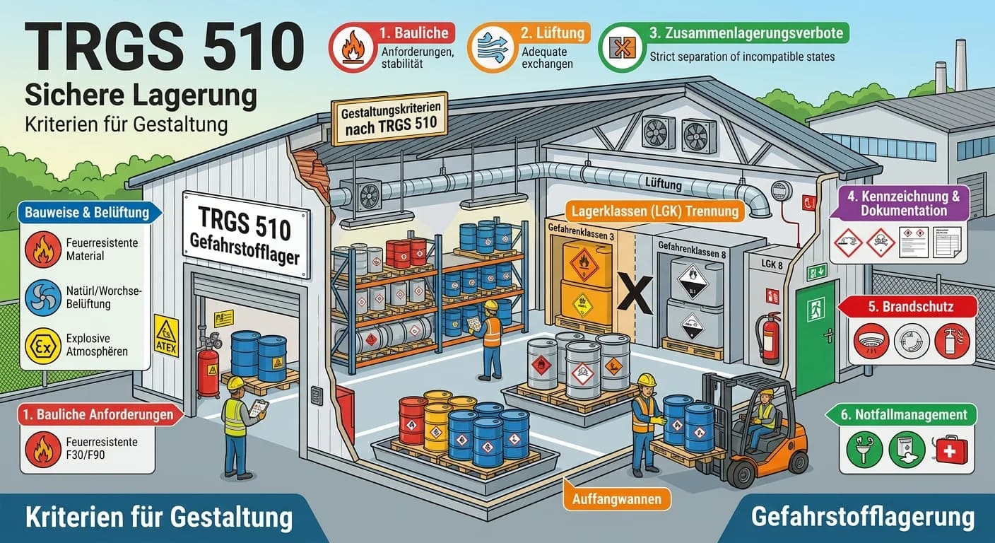 Lagerlogistik: Gefahrgutlager nach TRGS 510 gestalten – einfach erklärt