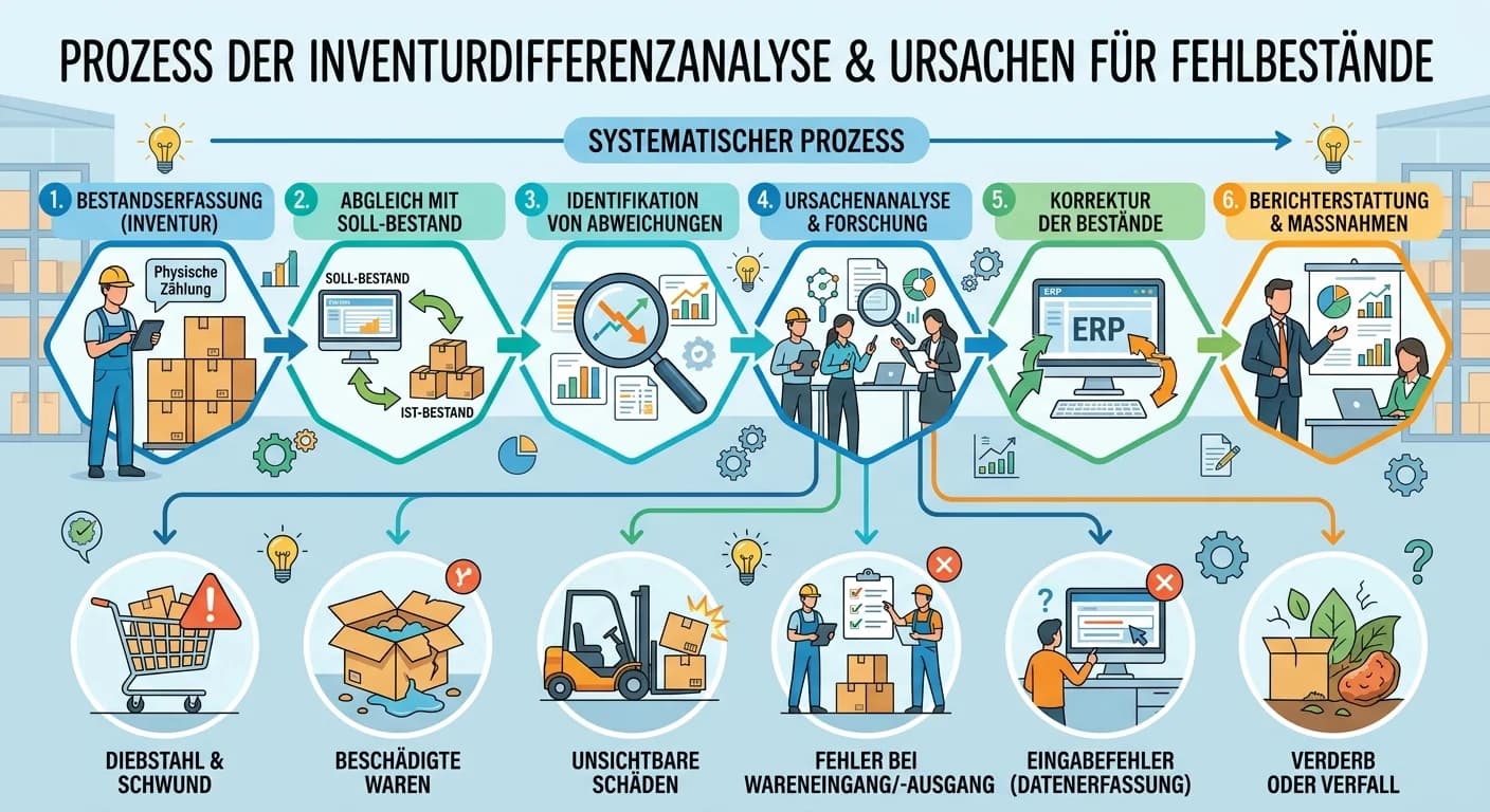 Lagerlogistik: Inventurdifferenzanalyse & Fehlbestände im Lager – einfach erklärt