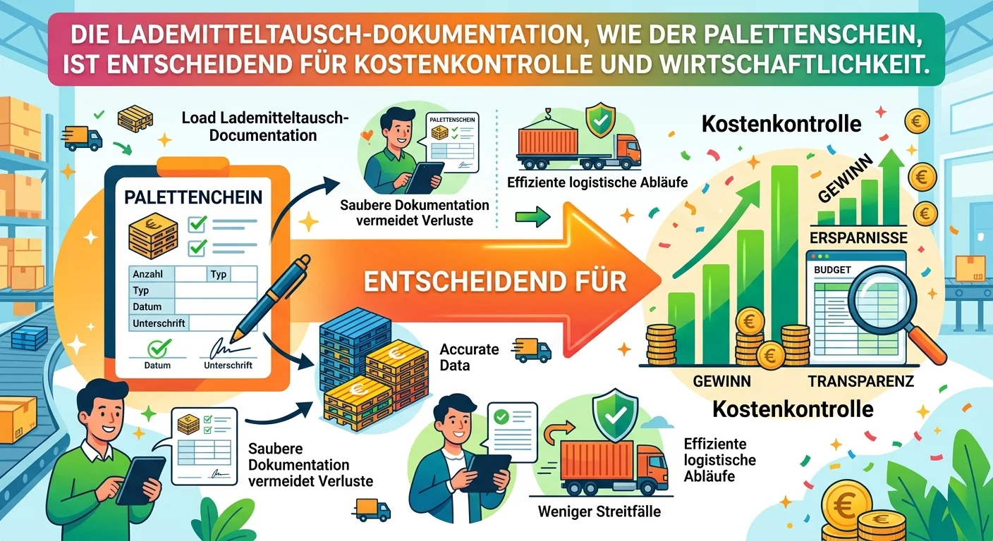 Lagerlogistik: Lademitteltausch-Doku & Kostenkontrolle – einfach erklärt