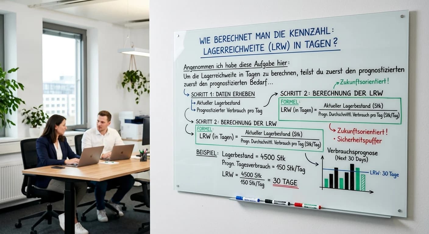 Lagerlogistik: Lagerreichweite in Tagen berechnen – einfach erklärt
