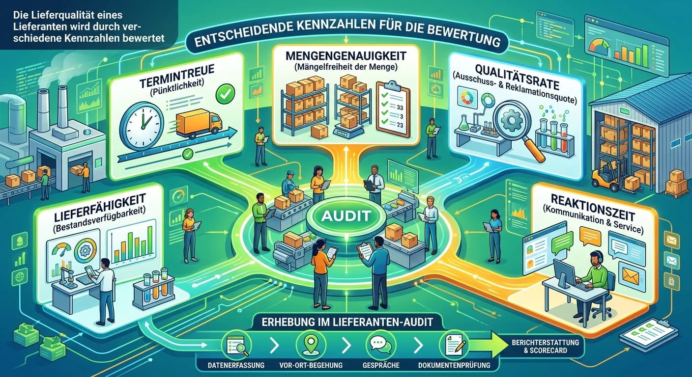 Lagerlogistik: Lieferanten-Audit: Lieferqualität Kennzahlen erheben – einfach erklärt