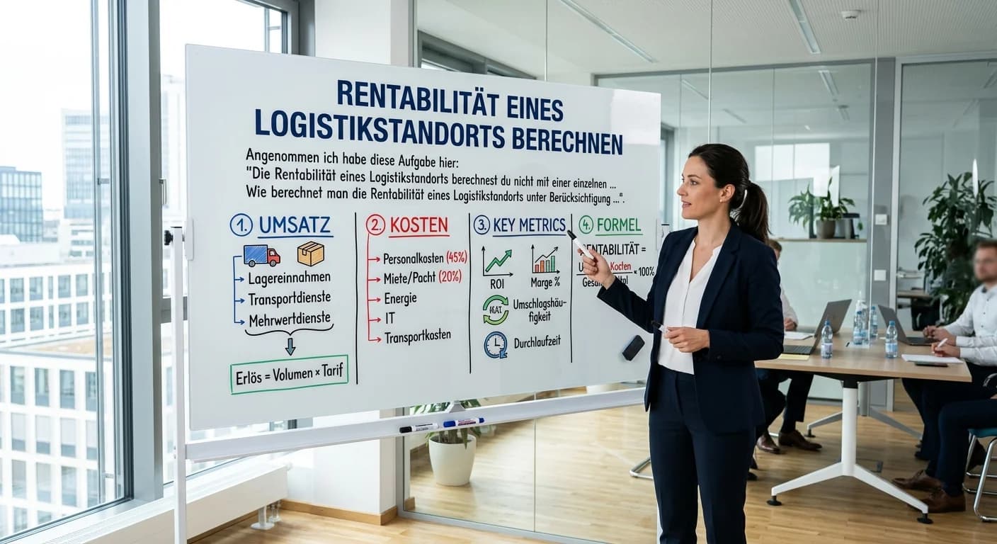 Lagerlogistik: Logistikstandort Rentabilität: Grundstück, Verkehr – einfach erklärt