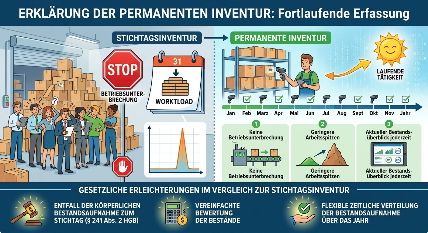 Lagerlogistik: Permanente Inventur & gesetzliche Erleichterungen – einfach erklärt