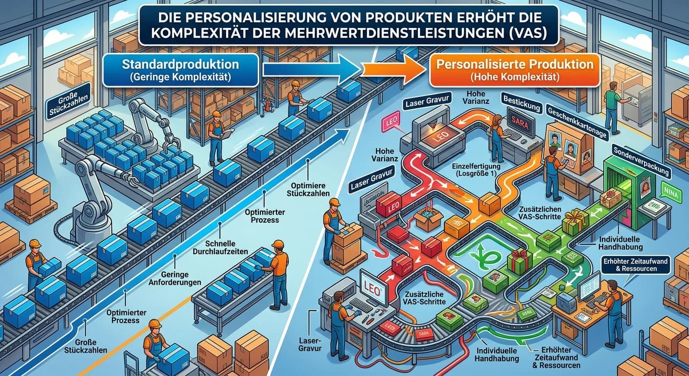 Lagerlogistik: Personalisierung & Mehrwertdienste im Lager – einfach erklärt