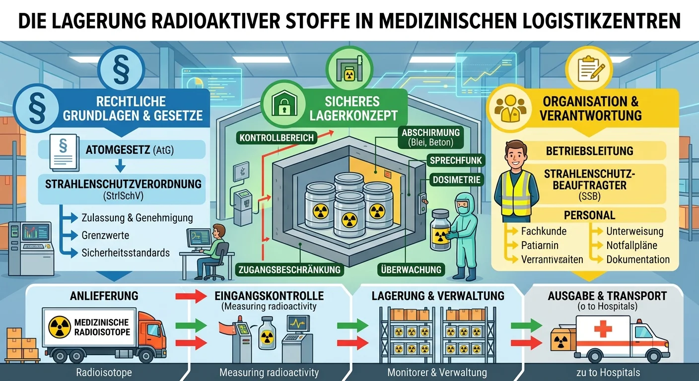Lagerlogistik: Radioaktive Stoffe lagern – rechtliche Grundlagen – einfach erklärt