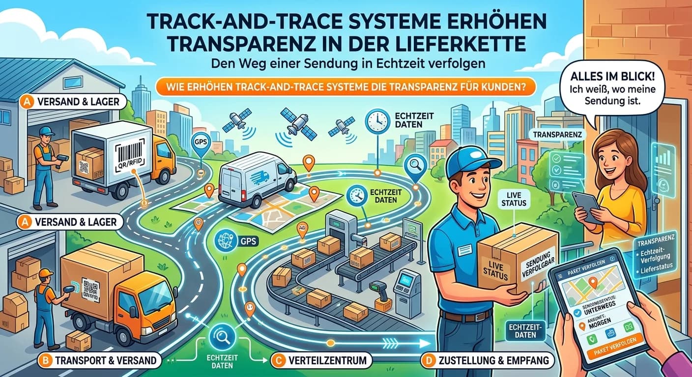 Lagerlogistik: Track-and-Trace: Lieferkettentransparenz für Kunden – einfach erklärt