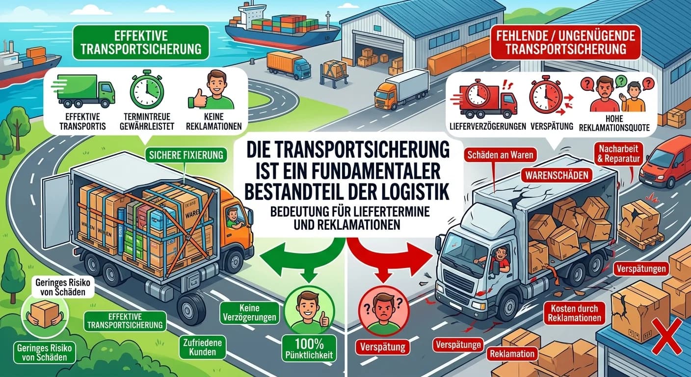 Lagerlogistik: Transportsicherung: Liefertermine, Reklamationen – einfach erklärt