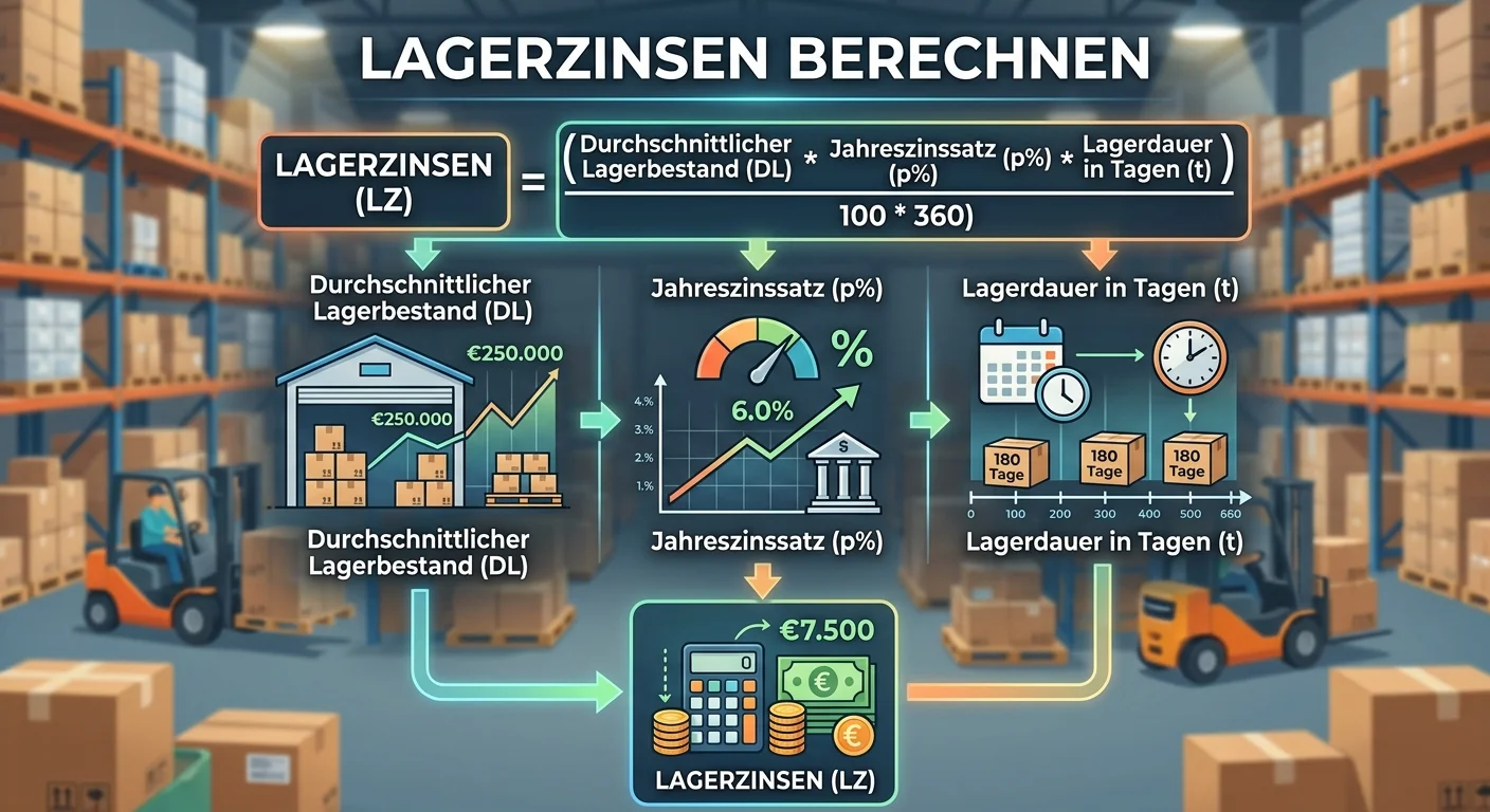 Lagerlogistik: Wie berechnet man die Lagerzinsen für einen durchsch – einfach erklärt