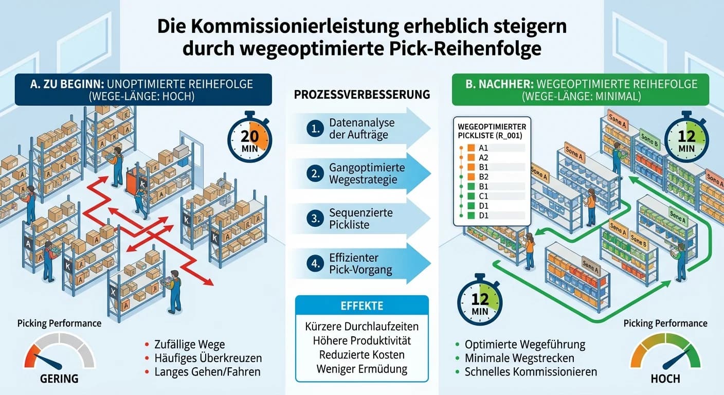 Lagerlogistik: Wie lässt sich die Kommissionierleistung durch die E – einfach erklärt
