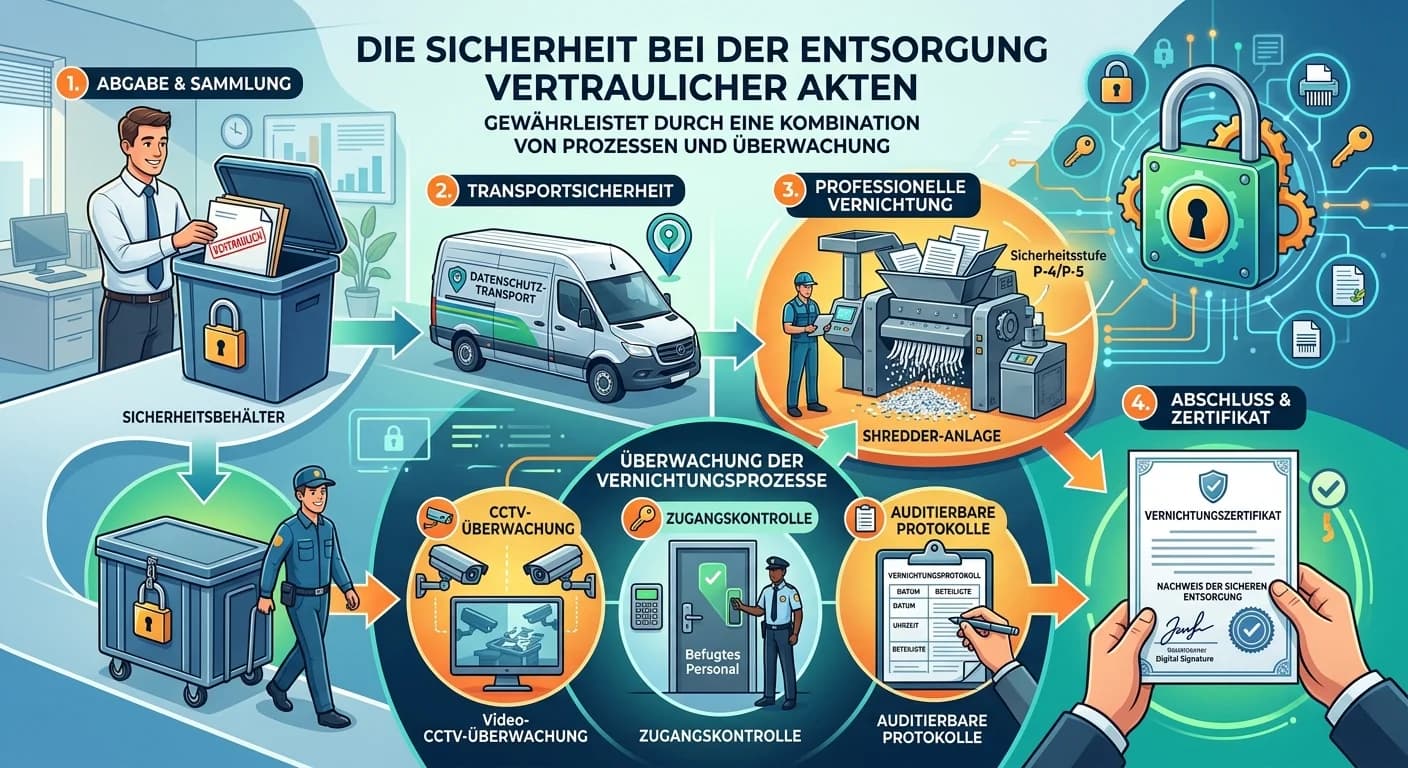 Schutz & Sicherheit: Aktenvernichtung überwachen – einfach erklärt