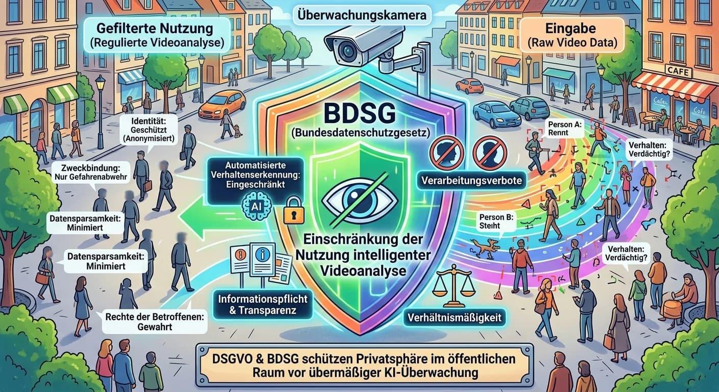 Schutz & Sicherheit: BDSG & Videoanalyse im öffentlichen Raum – einfach erklärt