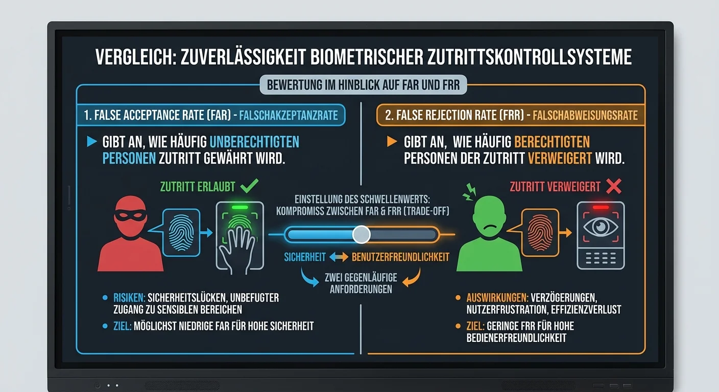 Schutz & Sicherheit: Biometrie Zuverlässigkeit: FAR & FRR – einfach erklärt