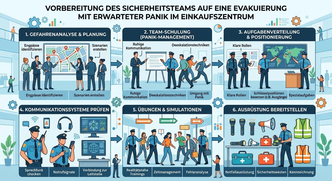 Schutz & Sicherheit: Evakuierung bei Panik im Einkaufszentrum – einfach erklärt