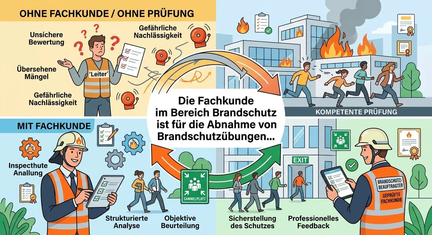 Schutz & Sicherheit: Fachkunde Brandschutzübungen Abnahme – einfach erklärt