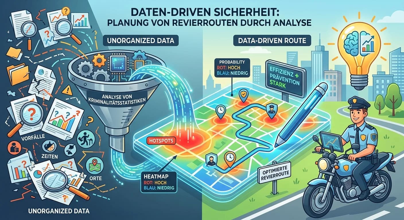 Schutz & Sicherheit: Kriminalstatistik & Revierrouten-Planung – einfach erklärt