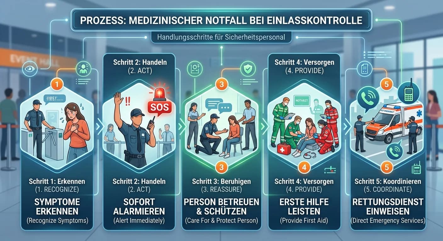 Schutz & Sicherheit: Medizinischer Notfall Einlasskontrolle – einfach erklärt