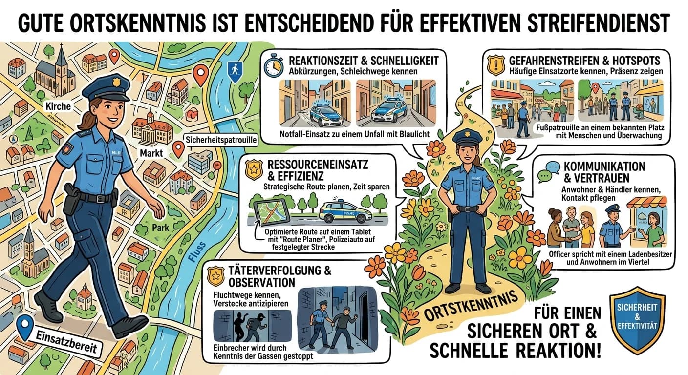 Schutz & Sicherheit: Ortskenntnis Streifendienst Bedeutung – einfach erklärt