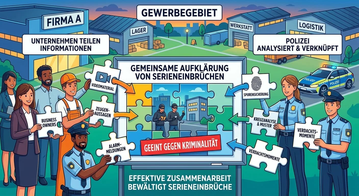 Schutz & Sicherheit: Polizeizusammenarbeit bei Serieneinbrüchen – einfach erklärt