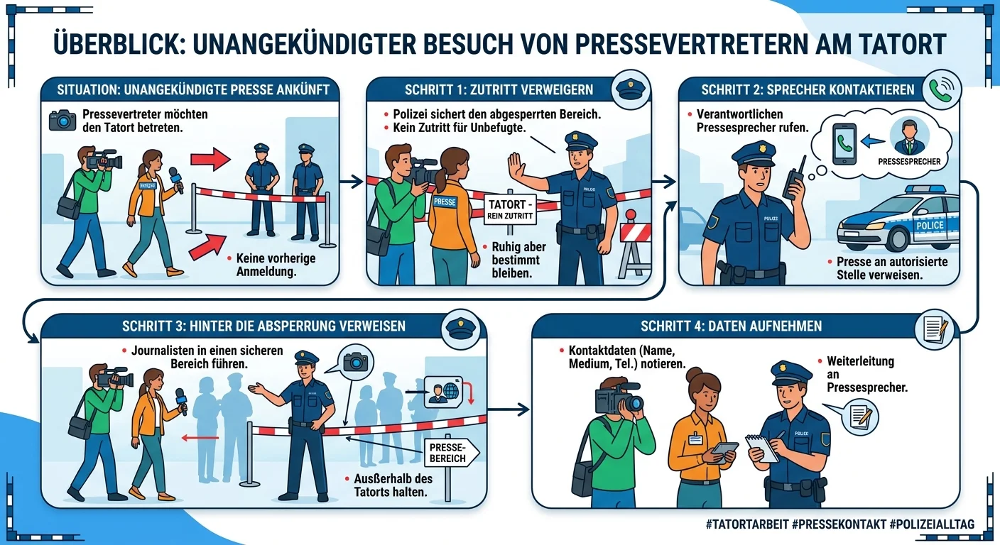Schutz & Sicherheit: Presse am Tatort abweisen – einfach erklärt
