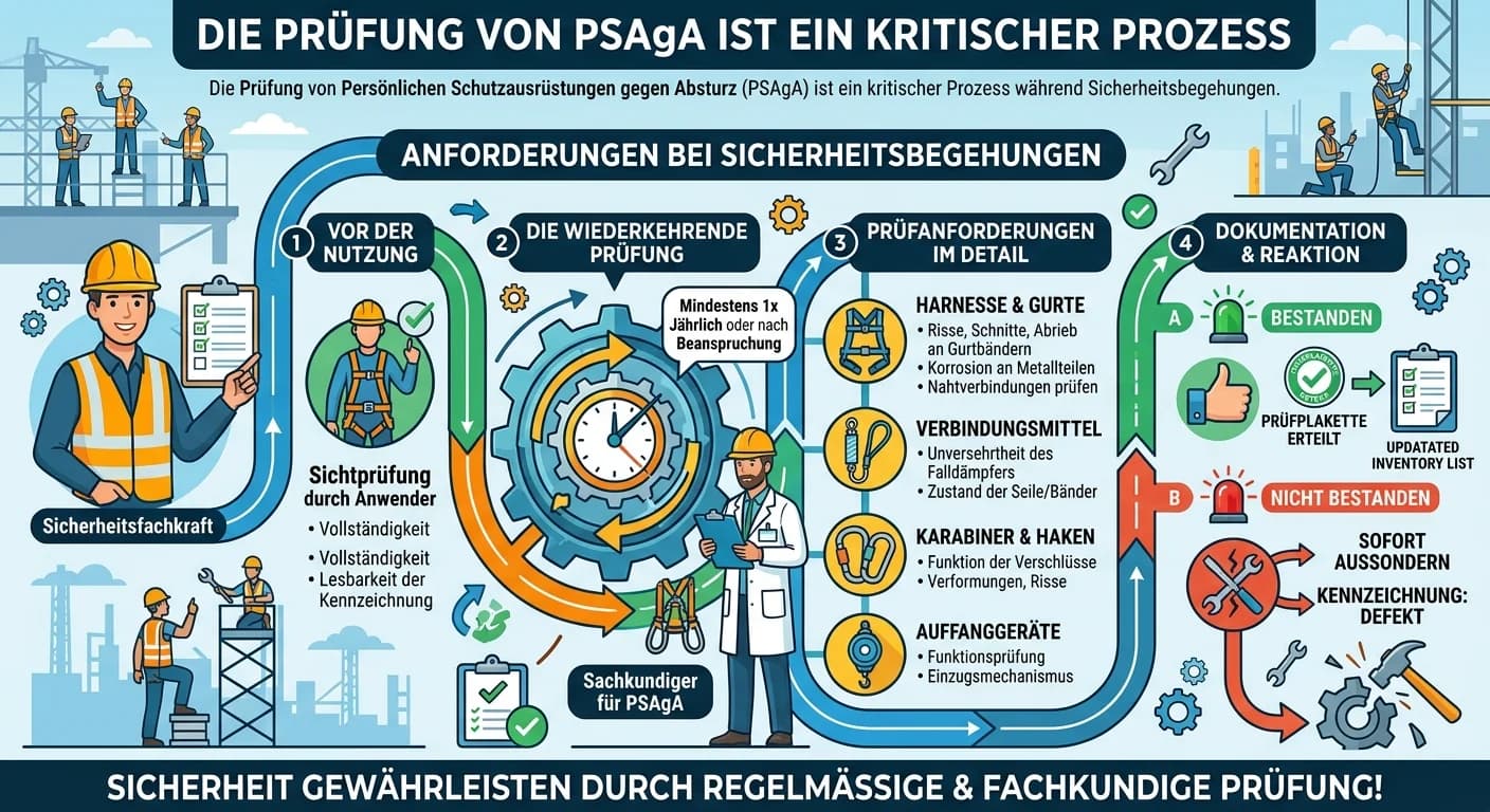 Schutz & Sicherheit: PSAgA-Prüfung bei Sicherheitsbegehungen – einfach erklärt