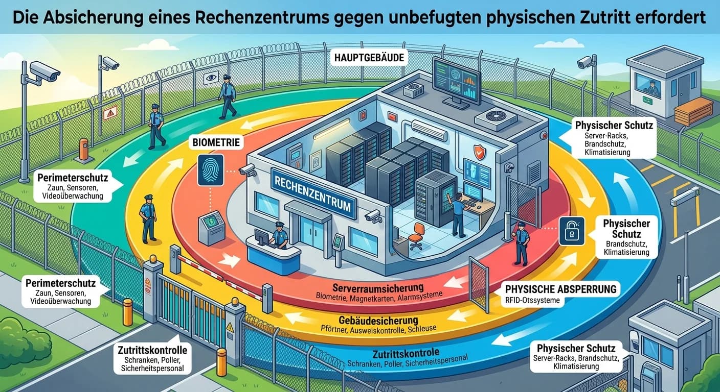 Schutz & Sicherheit: Rechenzentrum Absicherung physischer Zutritt – einfach erklärt