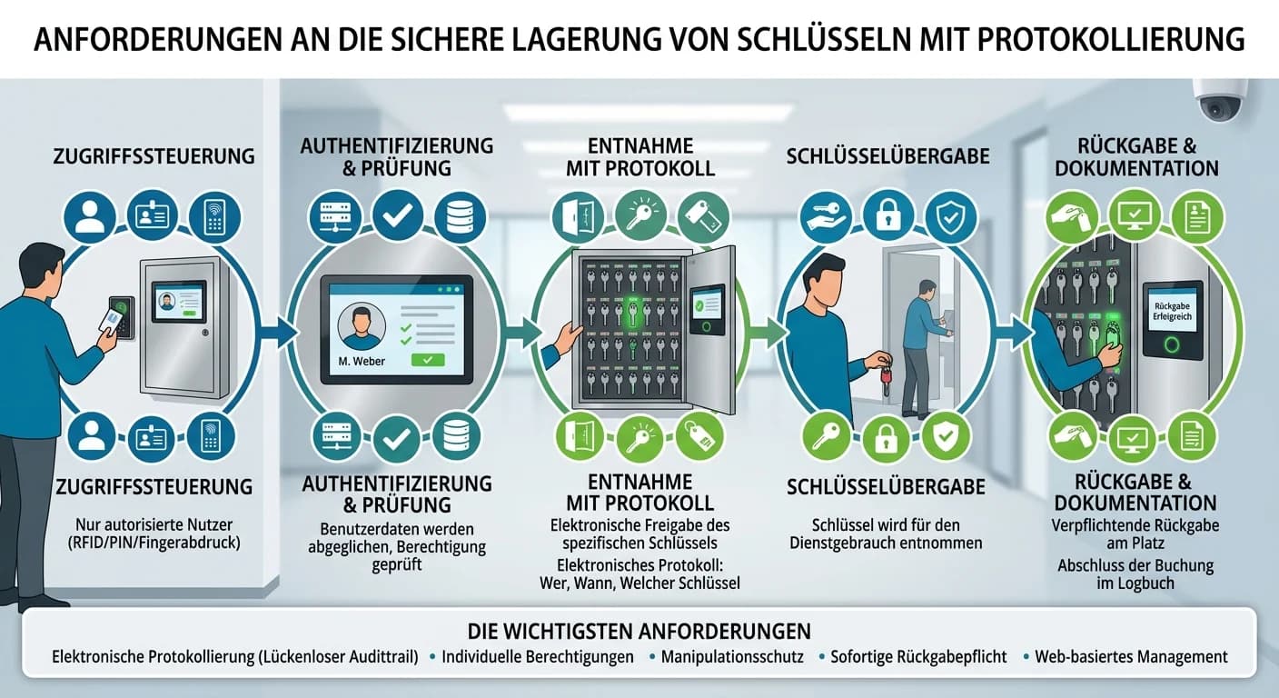 Schutz & Sicherheit: Schlüssellagerung & Protokollierung – einfach erklärt
